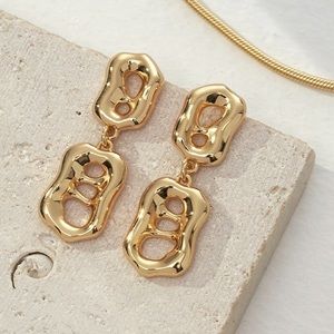 ✨ Classic 18k Vintage Gold Sterling Silver Earrings Hypoallergenic